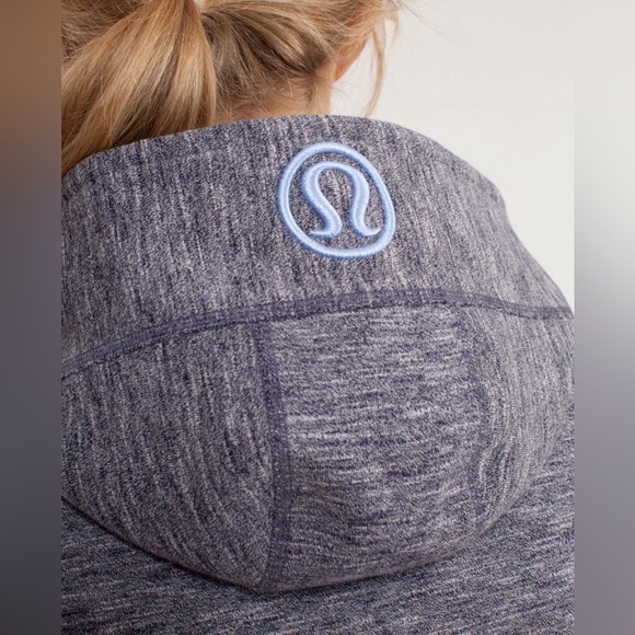 Lululemon Scuba Hoodie Grey with Deep‎ Indigo Size 4 - Picture 6 of 14